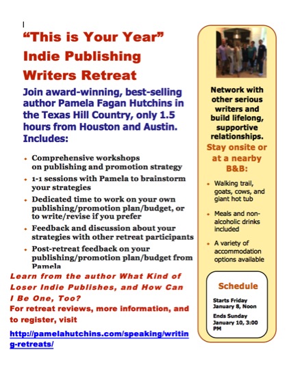 indie publishing retreat flier